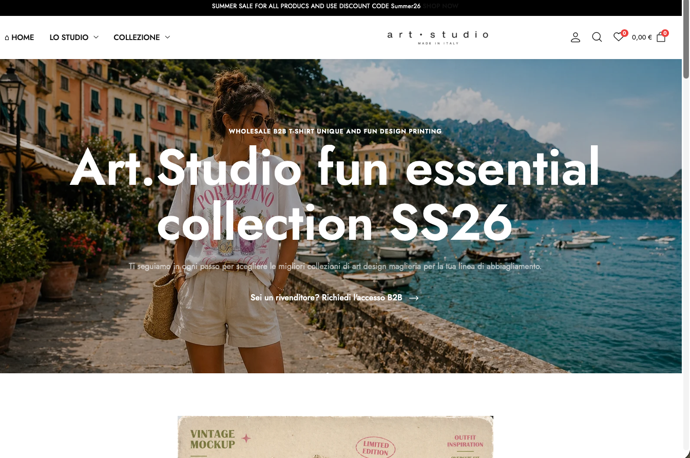 Anteprima della piattaforma fashion di Art Studio