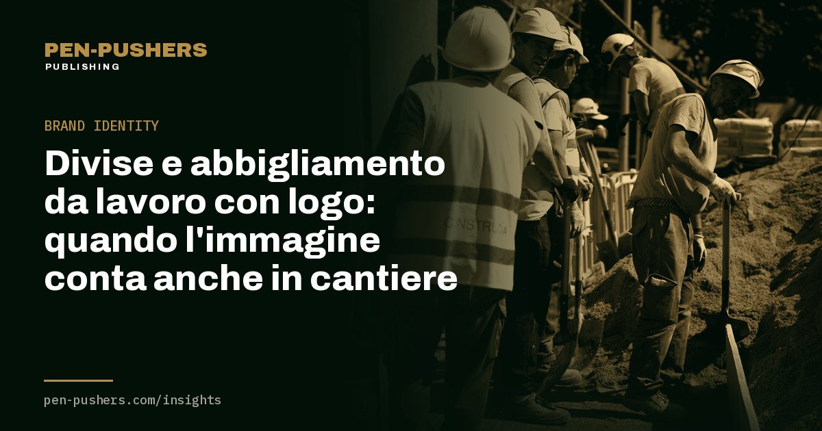 Divise e abbigliamento da lavoro con logo: quando l'immagine conta anche in cantiere