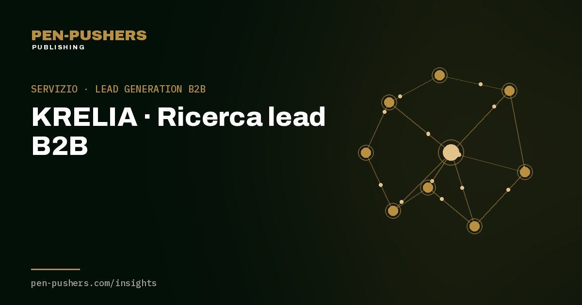 KRELIA · Ricerca lead B2B